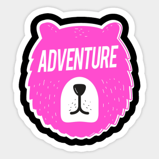Adventure Bear Sticker